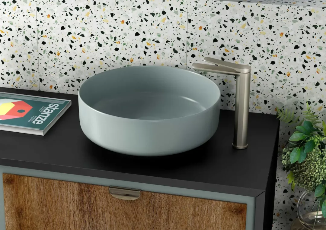 Bongio Gio 2 Miscelatore Lavabo Alto Con Scarico Click-Clack 80520/PR - immagine 2