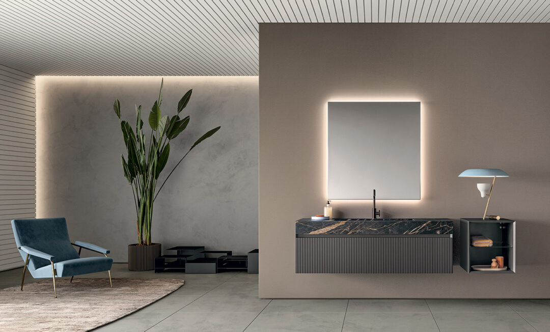 ASIA 408 Millerighe Laccato Piombo Opaco di Ideal Bagni - immagine 2