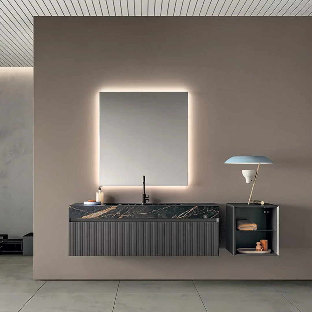 ASIA 408 Millerighe Laccato Piombo Opaco di Ideal Bagni